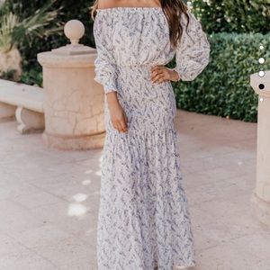 Pink lily floral maxi dress BRAND NEW